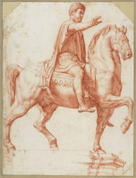 N 021
<br/>
Ruiterstandbeeld van Marcus Aurelius
<br/>
<em>Goltzius, Hendrick (1558-1617)</em>